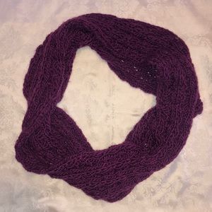 Purple infinity scarf